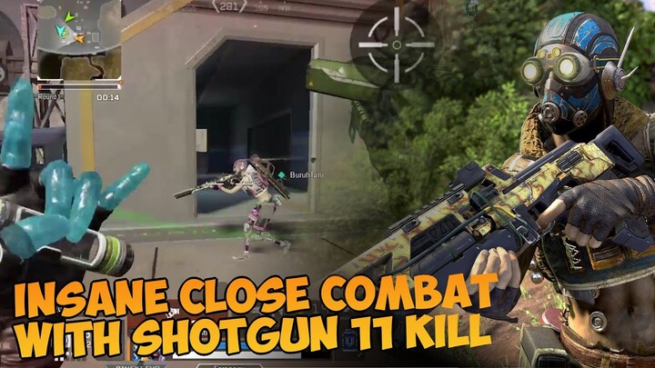 Tutorial Close Combat Shotgun 11 Kill Octane 60FPS HD Graphic Apex Legends Mobile Tes Sensitivitas