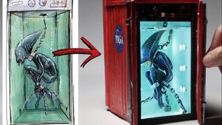 【Life】【Craft】Making alien in the container diorama / JackJack Creator