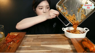 3 gói mì tôm Yeol, kim chi củ cải 7 #anngonmoingay
