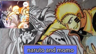 drawing naruto melawan momosiki🔥🔥🔥🔥