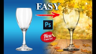 Photoshop: Cắt ghép vật thể chất liệu bằng thủy tinh trong suốt vào nền bất kì nhìn rất thực và đẹp