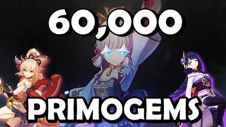 Reaching 60k PRIMOGEMS and saving them for Yoi— I mean Baa— I mean Ayaka :)