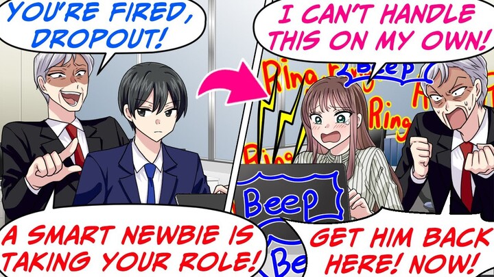 My Boss Fired Me, a Dropout Who Invented a Patent Worth $40 Million! But…[RomCom Manga Dub]