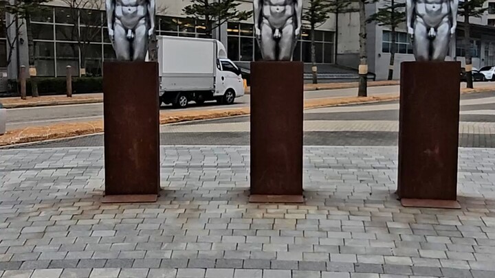 South Korea: Statue of "Bullet Man" Mölgörsöj at Pyeongchang Olympic Venue