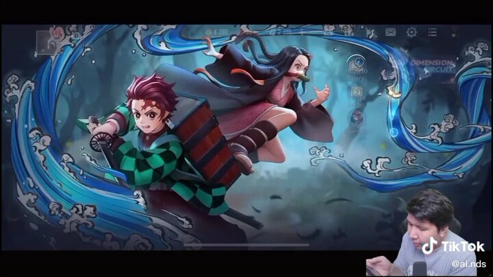 Moment Bang Windah Dikasih Skin Tanjiro Sama Garena