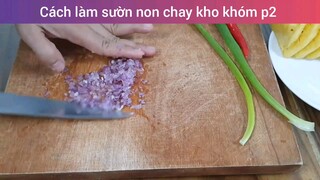 Cách làm sườn non chay kho khóm p2