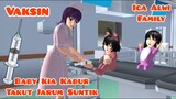 Baby kia Vaksin | Kabur Takut Jarum Suntik | Ica Alwi Family Vlog | Drama Sakura School Simulator