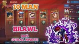 10 MAN BRAWL WITH MY TEAM 100% Overall Winrate | 1minute Game Play Voice Tutorial