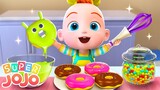Let's Make Donuts+More | Yummy Food Song | Super JoJo - Nursery Rhymes | Playtime with Friends