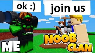ฉันลองหา NOOB Clan ในฐานะผู้ดูแลระบบ (Roblox BedWars)