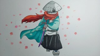 How To Draw Samurai Sans cách vẽ sans kiếm đạo