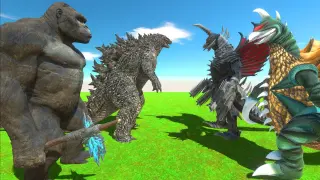 Godzilla & King Kong vs Gigan Final War - Animal Revolt Battle Simulator