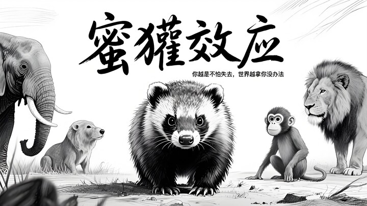 心理学上有个词叫：蜜獾效应｜你越是不怕失去，世界越拿你没办法