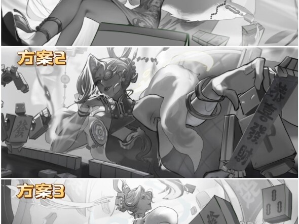 米莱狄源梦新皮肤青瓷雀吟三版海报方案票选!