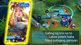 BRODY AND SILVANNA SAID THIS TRIO IS STRONG, HOPE THIS WILL ALWAYS HAPPEN! | TOP 1 GLOBAL | MLBB