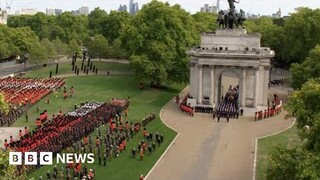 Queen Elizabeth II’s coffin leaves London for Windsor Castle - BBC News