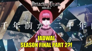 Kapan Season Final  Akan Lanjut.?! | Eren Segera Kembali..!!