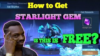 HOW TO GET STARLIGHT GEM💎 | Mobile Legends Limited Skin |   (Explained)