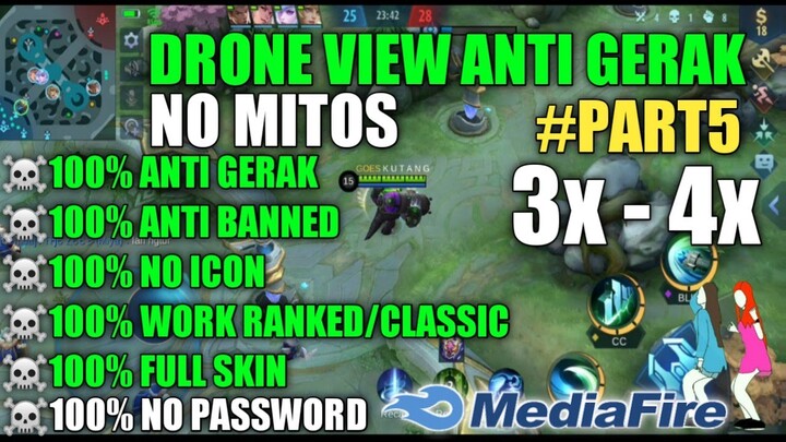DRONE VIEW MOBILE LEGENDS ANTI GERAK TERBARU 2020❗LUAS KETINGGIAN MAP 3X , 4X
