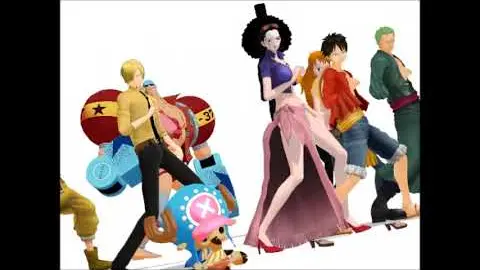 One Piece Straw Hats Dancing To Talk Dirty To Me Mmd Bilibili