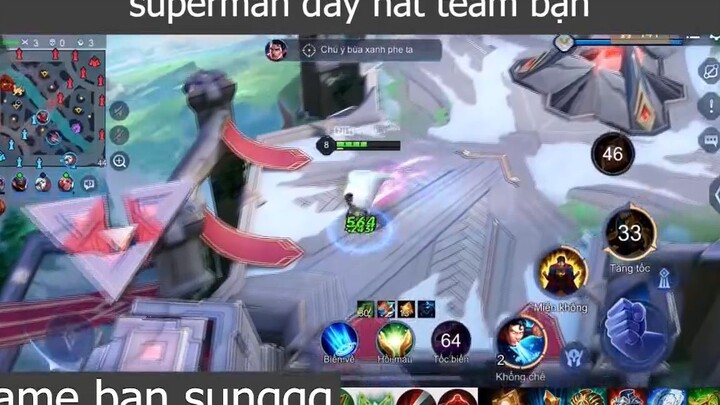 superman đẩy nát team bạn p2 #gamebansunggg