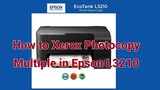 how to Xerox Photocopy Multiple in Epson L3210 (Tagalog)