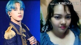 BTS Jimin as Prince Erik and Me as Ariel The Little Mermaid #Reface  Haha Just for fun