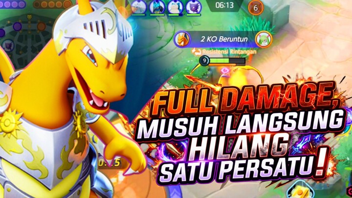 FULL DAMAGE!! MUSUH LANGSUNG HILANG SATU PERSATU! - Pokemon Unite