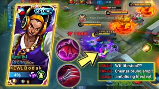 BRUNO LIFESTEAL HACK | MANIAC | MASTER BODAK - TOP GLOBAL/PHILIPPINES BRUNO - Mobile Legends