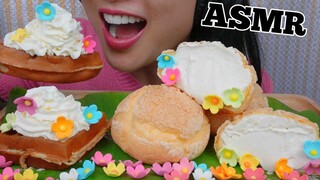 ASMR ครีมพัฟเพสตรี้ + วาฟเฟิลวิปครีม