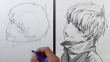 How to Draw INUMAKI TOGE [Jujutsu Kaisen] - Cara Menggambar Anime