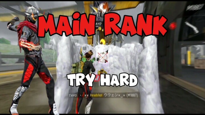 main rank dengan try hard (FREE FIRE)