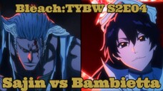 Sajin Komamura use his human form against Bambietta | Tengen Myo-oh Dangai Joue | Bleach TYBW S2E04