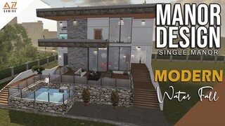 LifeAfter: SINGLE MANOR - Modern Water fall House | Manor Design | Tutorial