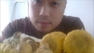 ASMR EATING SOUNDS  / MUKBANG - CORN ON THE COB AND ROASTED MUSHROOMS (VEGAN)