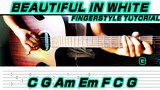 Beautiful in white - Westlife ( Guitar Fingerstyle ) Tabs + Chords