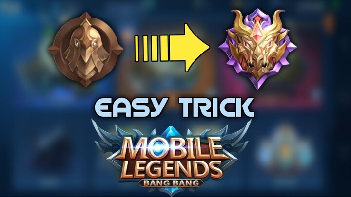 EASY TRICK TO REACH MYTHIC GLORY MOBILE LEGENDS