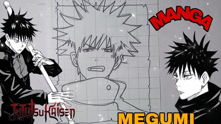 menggambar megumi Dari anime jujutsu kaisen