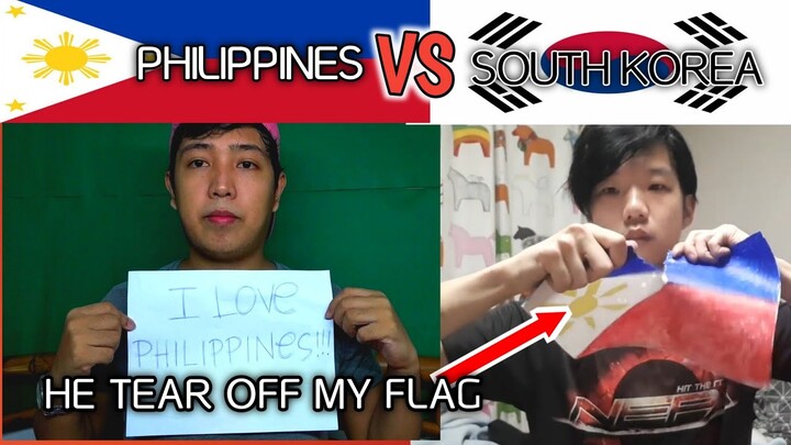 FILIPINO REACTION TO KOREAN DISRESPECTING THE PHILIPPINES' FLAG (Philippines vs Korea)