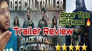 BMCM TRAILER REVIEW | BMCM TRAILER REACTION | BADE MIYAN CHOTE MIYAN TRAILER REACTION | AKSHAY TIGER