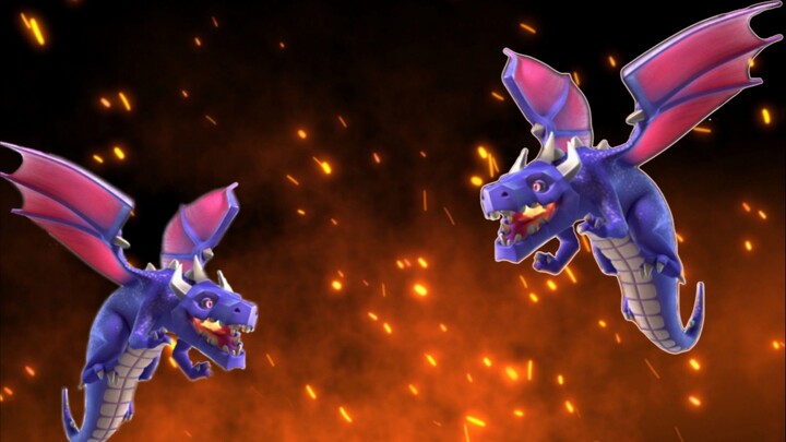 Gameplay Dragon Clash of Clans