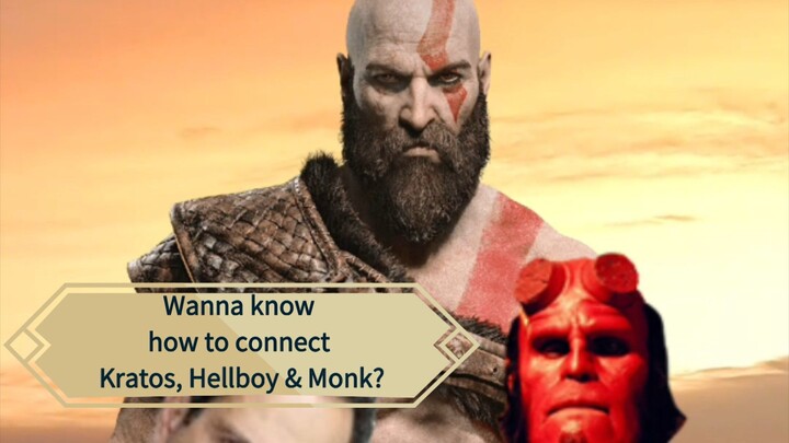 Wanna know how to connect Kratos, Hellboy & Monk? [8]✌️#Gaming #funfact #kratos #hellboy #edit