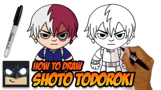 How to Draw Shoto Todoroki | My Hero Academia