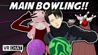 Levi Main Bowling Dengan Zero Two | VRCHAT (Malaysia)