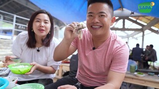 ẩm thực chợ phiên cán cấu