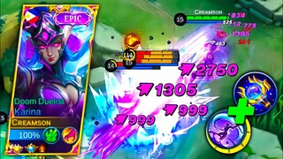 Karina Insane 1 Hit Damage in SOLO RANKED! | MLBB