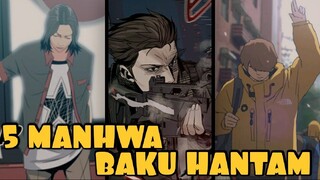 TOP 5 REKOMENDASI MANHWA ACTION SCHOOL | BAKU HANTAM ANAK SEKOLAH