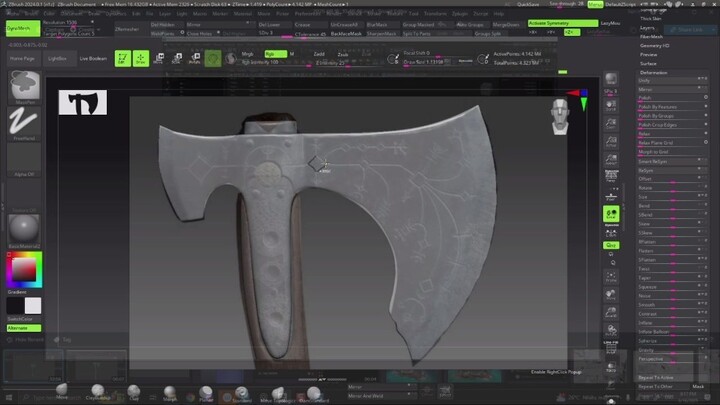 2025-08-16 axe zbrush