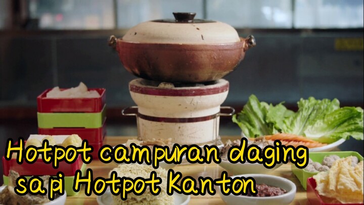 Hotpot campuran daging sapi Hotpot Kanton
