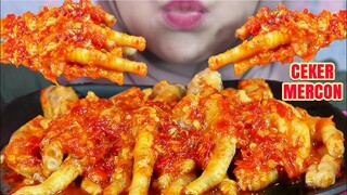 ASMR CEKER AYAM MERCON PEDAS | ULUL ASMR MUKBANG INDONESIA